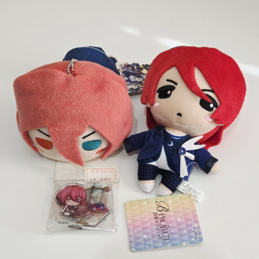 B-Project - MooNs Onzai Momotaro Acrylic Keychain & Plush Set - Otome Game Anime
